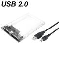 USB TYPE-C 3.1/3.0/2.0 HDD Enclosure 2.5inch Serial Port SATA SSD Hard Drive Case Support 6TB transparent Mobile External HDD. 