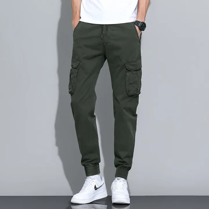 New%20High%20Quality%20Casual%20Trousers%20Spring%20Summer%20Outdoor%20Men's%20Joggers%20Cargo%20Pants%20Multi-Pocket%20Fashions%20Drawstring%20Full%20Length%20-%20Image%203
