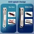 TOGEWITHU Nail Clippers, Anti-splash Fingernail Toenail Cutter Manicure Tools Detachable Nail Trimmer with Nail File.