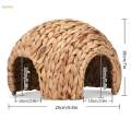 Handmade Hamster Hideout Sleeping Hut Cage Accessories Pets Hideout for Mouse Dwarf Hamster Chipmunk.