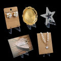 1/5/10PCS Plastic Triangle Display Stand Commemorative Coin Display Stand Transparent Decorative Stand Business Card Medal Triangle Stand. 