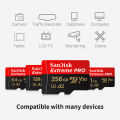 SanDisk Extreme Pro microSDXC USH-I Card U3 A2 V30 performance QuickFlow Flash Memory Card 32GB 64GB 128GB 256GB 512GB Adapter. 