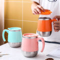 500ml Stainless Steel Coffee Mug With Lid Double Wall Anti-Scald Coffee Tumbler Milk Cup Water Mugs Heat-Resistant Drinkware. 