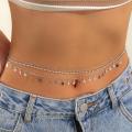 Body Chains Woman Waist Chain Charming Butterfly Stainless Steel Belly Chain Summer Beach Bikini Body Chain Jewelry.