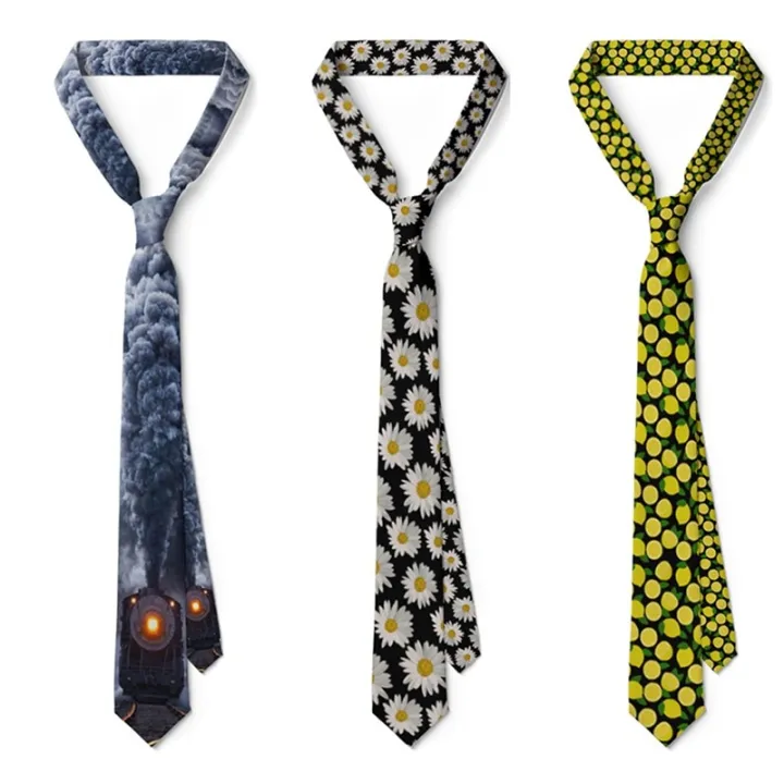 Daisy%20Printed%20Men's%20Ties%208cm%20Slim%20Neckties%20Fashion%20Shirt%20Accessories%20Daily%20Wear%20Cravat%20Wedding%20Party%20Gift%20Neck%20Ties%20For%20Men%20-%20Image%203