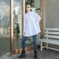 2020 Korean Fashion Style Autumn Clothes Ladies Tops And Blouses Womens Loose Oversized Casual Solid Color Shirt Plus Size.