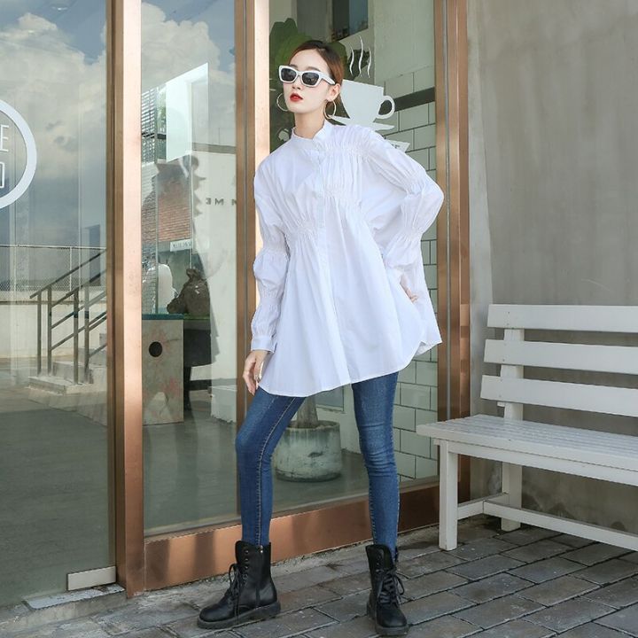 2020%20Korean%20Fashion%20Style%20Autumn%20Clothes%20Ladies%20Tops%20And%20Blouses%20Womens%20Loose%20Oversized%20Casual%20Solid%20Color%20Shirt%20Plus%20Size%20-%20Image%205