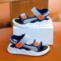 (NEW)Children's Baotou Sandals Korean of Non-slip Soft Bottom Small Medium and Big Boys Beach Shoes Baby Sandals.