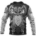 Classic brand design hoodies Beautiful Viking 3D Printed Sweatshirt Popular Unisex hoodie Viking Odin Tattoo jacket Streetwear.