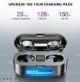 F9 Bluetooth Earphone V5.0 TWS Wireless Earphone LED Display Sports Wireless Headset With Microphone - Black - Bluetooth Headphone - Bluetooth Headphone - Air Buds - Tws - Bluetooth Headphone. 