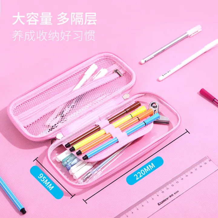 Quick%20Hair%20EVA%20Double-Layer%20Pencil%20Case%20Female%20Student%20Cartoon%20Pencil%20Case%20Offset%20Printing%20Three-Layer%20Simple%20PVC%20Laser%20Pencil%20Case%20-%20Image%203