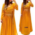 Georgette Embroidery Ready Made Party Koti Lehanga for Women.