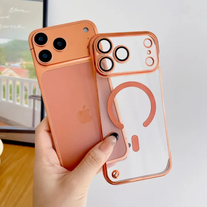 HOCE%20Slim%20Frameless%20Lens%20Glass%20For%20Magsafe%20Cases%20For%20iPhone%2017%2016%2015%2014%2013%2012%2011%20Pro%20Max%20Plus%2017%20Air%2016e%20Magnetic%20Wireless%20Charge%20Cover%20-%20Image%204