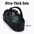 Kidmi Women's Platform Sandals Summer Slippers Fashion Non-slip Beach Sandals 2024 Summer Women Flip-flops Adjustable Buckle Superman. 
