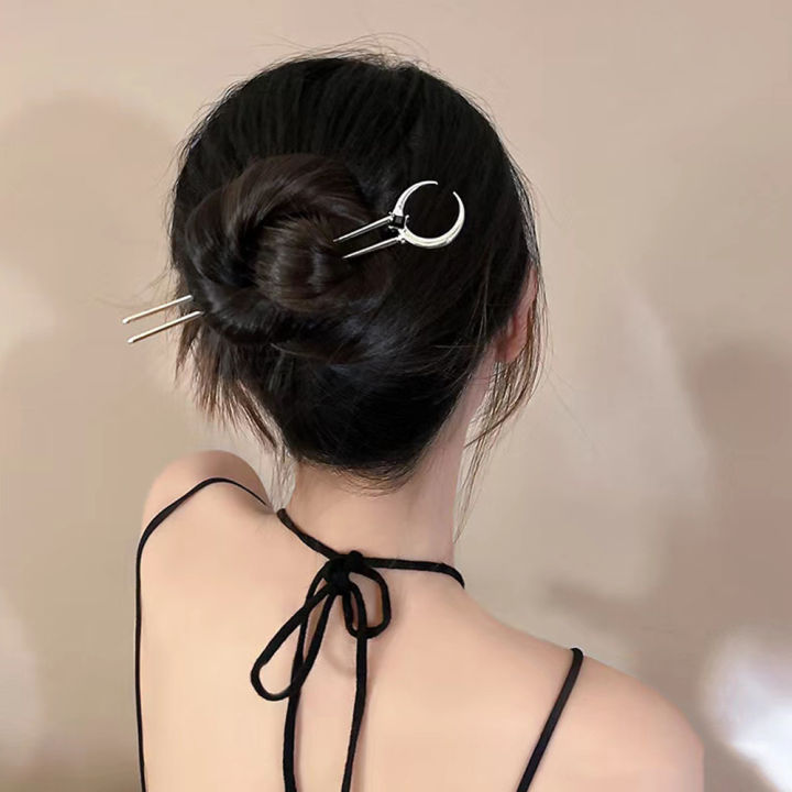 Vintage%20Crescent%20Moon%20Hair%20Sticks%20for%20Women%20Simple%20Chinese%20U-Shape%20Hairpins%20Headdress%20Fashion%20Hair%20Accessories%20-%20Image%204
