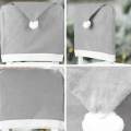 Christmas Hat Chair Covers Xmas Table Dinner Chair Back Covers Xmas Party Decor.