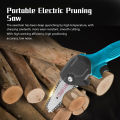 Portable Electric Pruning Saw Small Wood Spliting Chainsaw One-handed Woodworking Tool for Garden Orchard.