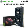 MAXSUN Full NEW RX580 8GB 2048SP Graphics Cards DDR5 GPU rx 580 8GB PC Gaming placa de video Desktop Video Card for AMD Radeon. 