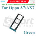 Oppo A7/AX7 Sim Tray Micro SD Card Slot with Sim Ejector Pin Replacement Part. 