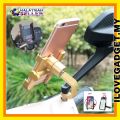 Motorcycle Mount Bike Mobile Phone Holder Aluminum Alloy with 360 Degree Rotation Adjustable Motor Phone Holder.