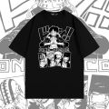 Men's T-shirt Anime ONE PIECE Luffy Graphic Tshirt Cartoon Harajuku T Shirts Male Clothes Y2k Streetwear Top Tees Comics Blouse.