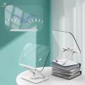 Book Stand for Reading in Bed Portable with Page Clips Height Adjustable for Recipe. 
