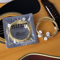 6pcs/set Universal Acoustic Guitar String Brass Hexagonal Steel Core Strings For ZH. 