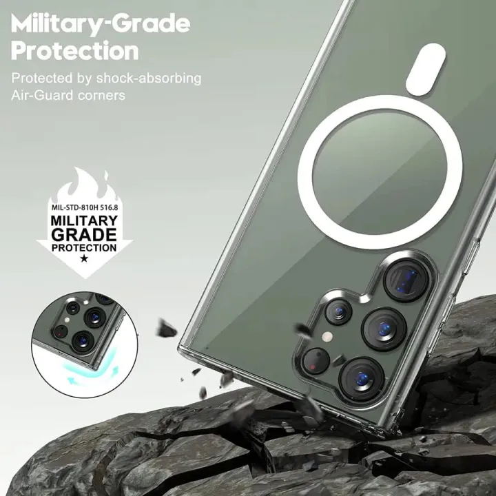 Samsung%20Galaxy%20S24%20Ultra%20MagSafe%20Compatible%20Shockproof%20Transparent%20Slim%20Fit%20Wireless%20Charging%20supported%20Frosted%20Border%20Phone%20Back%20Case%20Mobile%20Cover-E_Store%20-%20Image%205