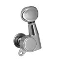 4 PCS Ukulele Tuning Peg Uke Knobs 1:15 Closed Style Tuners Tuning Key for 4 String Ukelele - silver. 