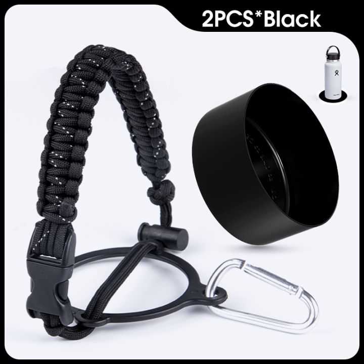 Aquaflask%20Accessories%20Hydro%20Flask%2032OZ%2040oz%20Boot%20Silicon%20Cover%20Vacuum%20Protective%20Bottom%20Paracord%20Handle%20Set%20-%20Image%203