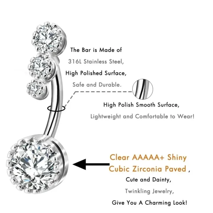 Delysia%20King%20Women%20Simplicity%20Zircon%20Navel%20Ring%20Trendy%20Round%20Piercing%20Bell%20Button%20Rings%20for%20Bar%20-%20Image%204