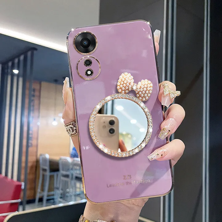 For%20OPPO%20A38%204G%20/%20A18%204G%20Back%20Cover%20with%20Bowknot%20Mirror%20Luxury%206D%20Plating%20Square%20Bumper%20Girls%20Makeup%20Casing%20Shiny%20Soft%20Silicone%20Full%20Camera%20Protection%20Pouch%20-%20Image%204