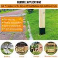 Stainless Steel (Range 3.3-6Inch) Post Protector, Protects Wooden Mailboxes Fences From Lawnmower Rain Damage Post Protector Screw Tool. 