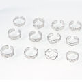 Cross border Summer beach Jewelry foot ring copper plated 18K gold opening fine jewelry toe rings for women. 