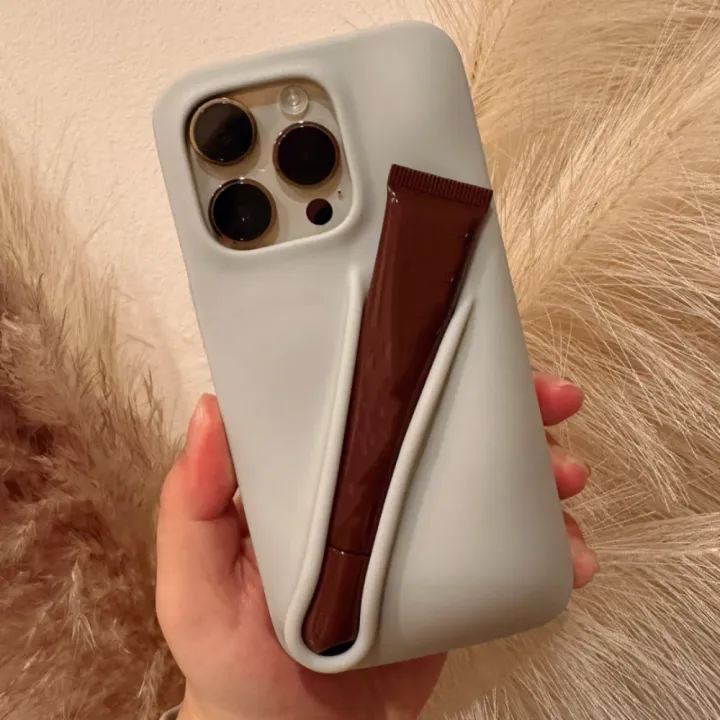Luxury%203D%20Lip%20Gloss%20Make-up%20Phone%20Case%20For%20iPhone%2015%2014%2013%2012%2011%20Pro%20Max%20Plus%20INS%20Hailey%20Cute%20Lovely%20Lens%20Protection%20Soft%20Cover%20-%20Image%204