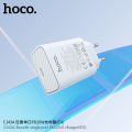 Hoco C143A PD20W Fast Charger Single port charging (EU) Plug Hoco 20W Fast Charger 20Watt PD Charger 20 Watt Fast Charger Adapter For iPhone iPad Apple all Smartphone -White. 