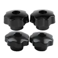2 Pcs M10 Female Thread Nuts 50mm Plastic Star Head Clamping Knob Grip with M8 x 50mm Diameter Thread Clamping Star Knob. 