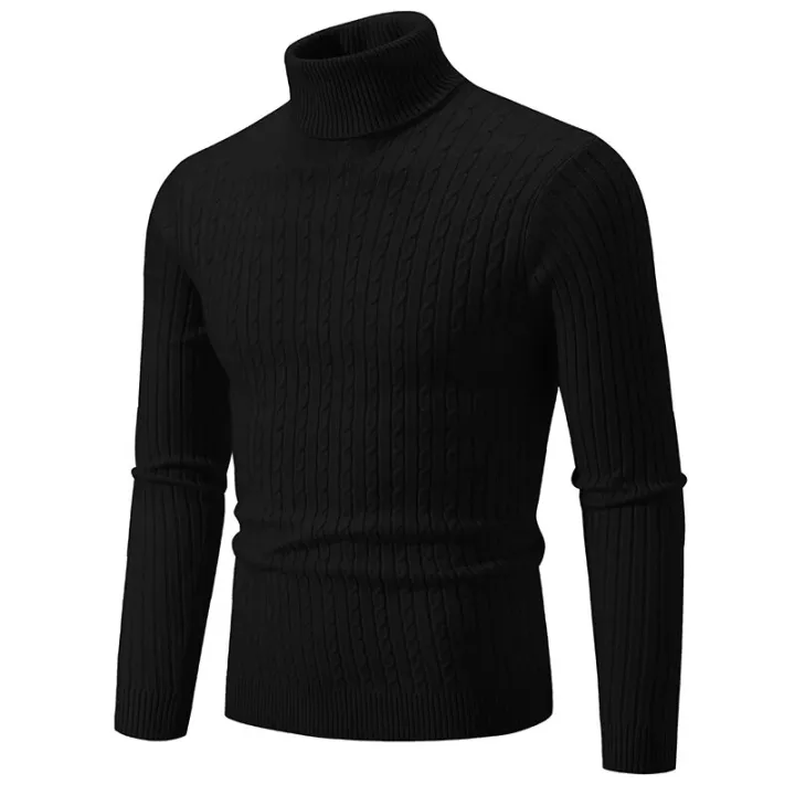 Autumn%20and%20Winter%20New%20Men's%20High%20Neck%20Sweater%20Solid%20Color%20Pullover%20Knitted%20Tight%20Warm%20Top%20Casual%20Versatile%20Inner%20Matching%20Item%20-%20Image%204