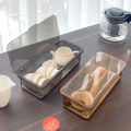Transparency Storage Box For Tea Set Cup With Lid & Drain Dustproof Cutlery Holder For Kitchen Huiye. 
