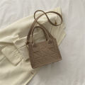 New Minimalist Felt Solid Color Small Square Bag Spring Women's Casual Diagonal Cross Handbag Watty Store. 
