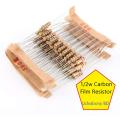 25Pcs-Resistor 100 Ohm 1/2W 5% Carbon Film Resistor High Quality. 