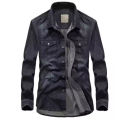 Denim Long Sleeve Casual Shirt For Man.