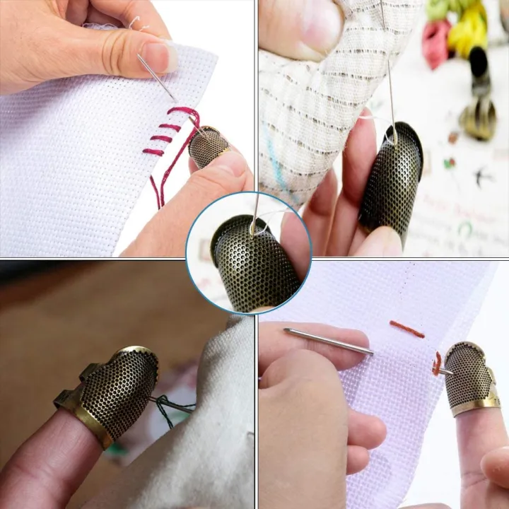 6%20Pieces%20Sewing%20Thimble%20Finger%20Protector,Adjustable%20Metal%20Finger%20-%20Image%204