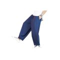Spring and Summer Linen Pants Men's Loose Style plus Size Overweight Man Wide-Leg Pants Big Crotch Pants Lantern Harem Pants Casual Trousers.