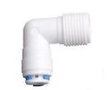 RO Pump Elbow for RO Water Filter Purifier 1/4 Male Elbow Connector 1/4 (White, Standard Size) -2 Piece. 