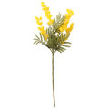 38cm Acacia Artificial Flowers Yellow Mimosa Spray Cherry Fruit Branch Wedding Home Table Decoration Flower.