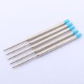 Brand 5 Blue 5 Black Ball point pen ink Refills standard stainless steel School Student Office Gifts Stationery.