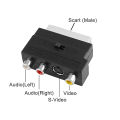 1080P HDMI-Compatible Male S-Video To 3 RCA AV Audio Cable W/SCART To 3 RCA Phono Adapter.
