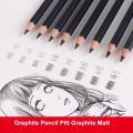 8 Pcs Faber-Castell Graphite Pitt Matt Pencil Set HB, 2B, 4B, 6B, 8B, 10B, 12B, 14B Sketching Drawing Artists’ Quality Amour zii. 