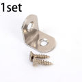 1/4/8Set Thickened Stainless Steel Angle Fastener Laminates Bracket Connector 90 Degrees Straight Angle Bracket With Screws For Wardrobe Window Display. 